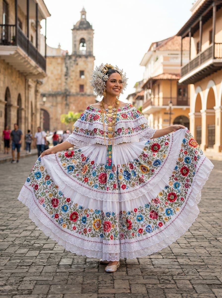 Traditional Panamanian Dress costume