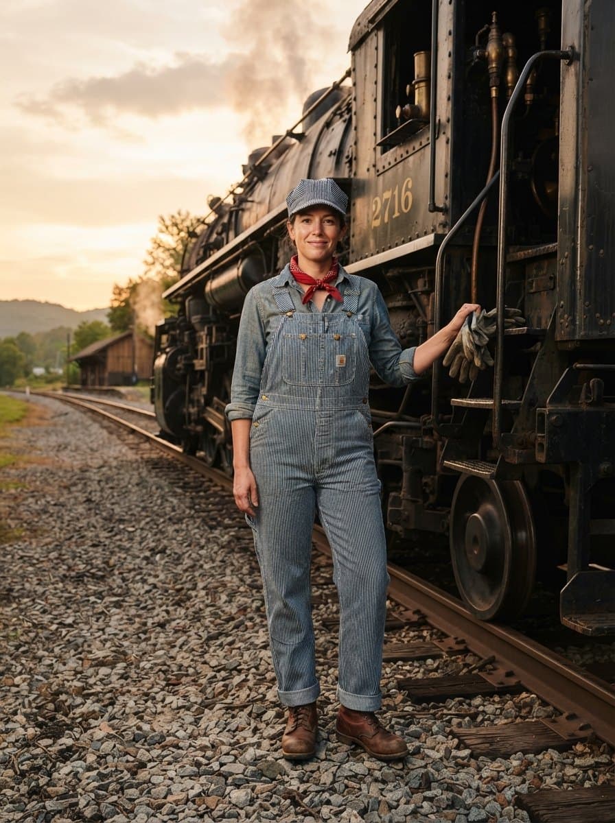 Train Engineer costume — example look
