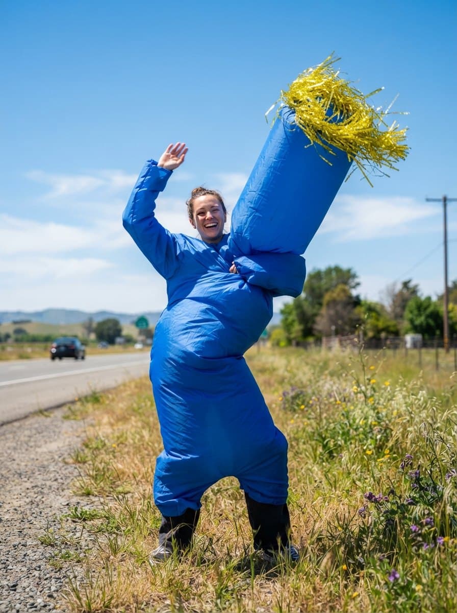 Wacky Waving Inflatable Arm Flailing Tube Man costume