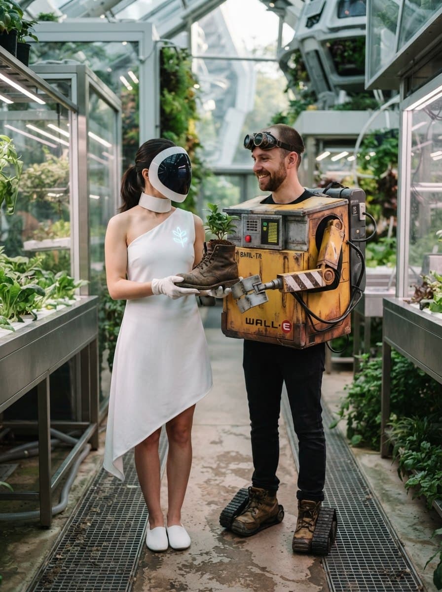 Wall-E and Eve costume — example look
