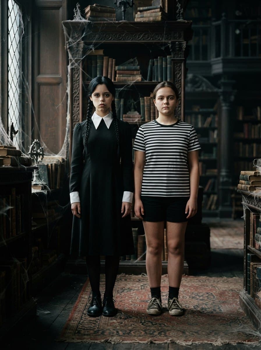Wednesday and Pugsley Addams costume