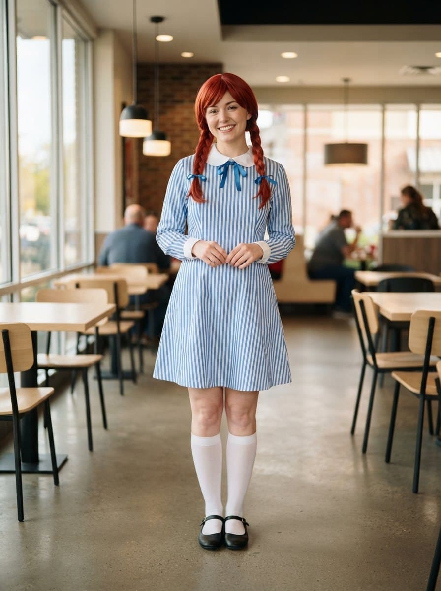 Wendy's Girl costume — example look